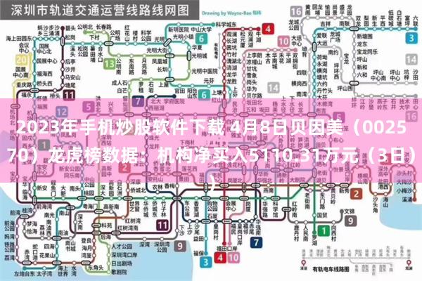 2023年手机炒股软件下载 4月8日贝因美（002570）龙虎榜数据：机构净买入5110.31万元（3日）