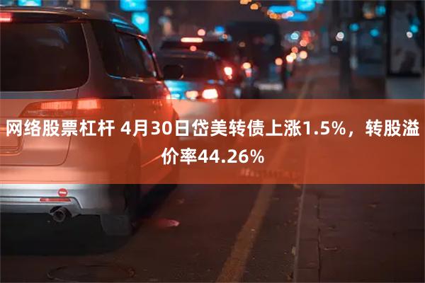 网络股票杠杆 4月30日岱美转债上涨1.5%，转股溢价率44.26%